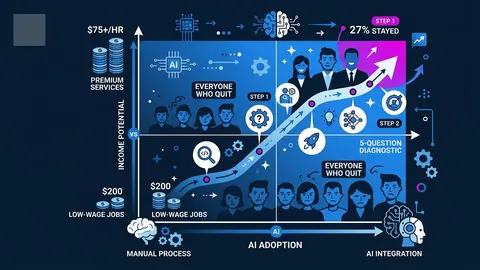 Before You 'Start a Side Hustle After the Holiday' — The AI Leverage Matrix That Separates the 27% Who Stayed From Everyone Who Quit