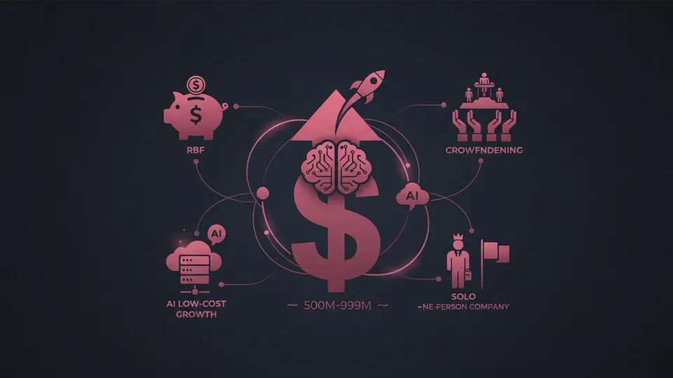 The Era of Reaching $500M–$999M with Zero VC Meetings: Translating RBF, Crowdfunding, and AI Low-Cost Growth into Solo-Founder Scale