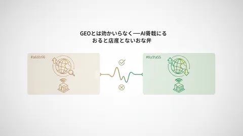 GEOとはわかりやすく——AI検索に出るお店と出ないお店の差