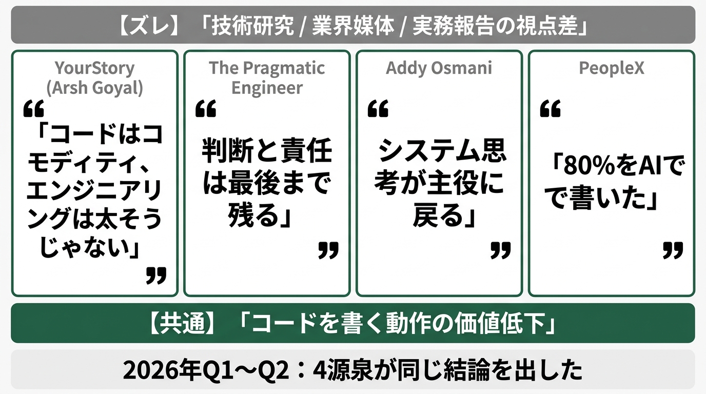 横に並んだ4枚の引用カード
