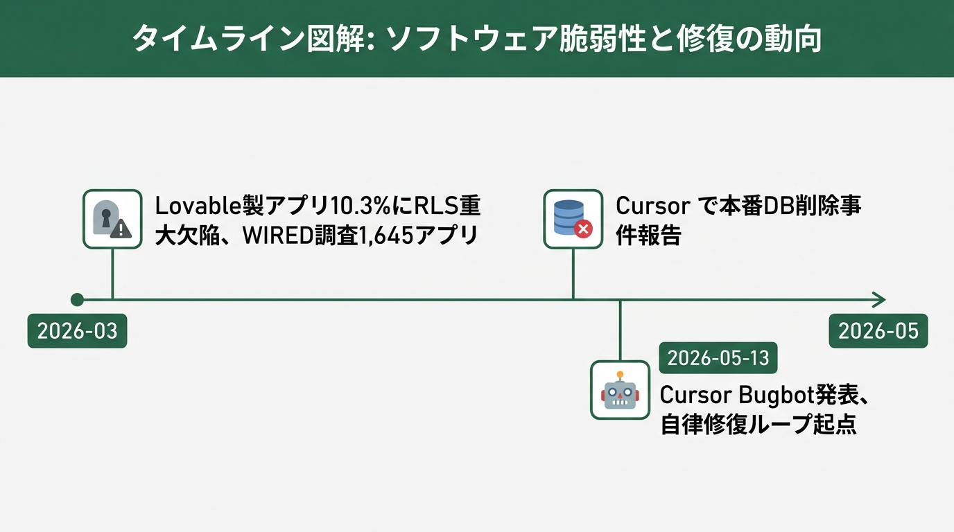 横書きタイムラインの図解