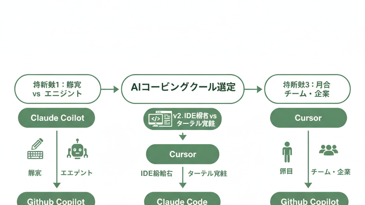 AIコーディングツール選択の判断軸