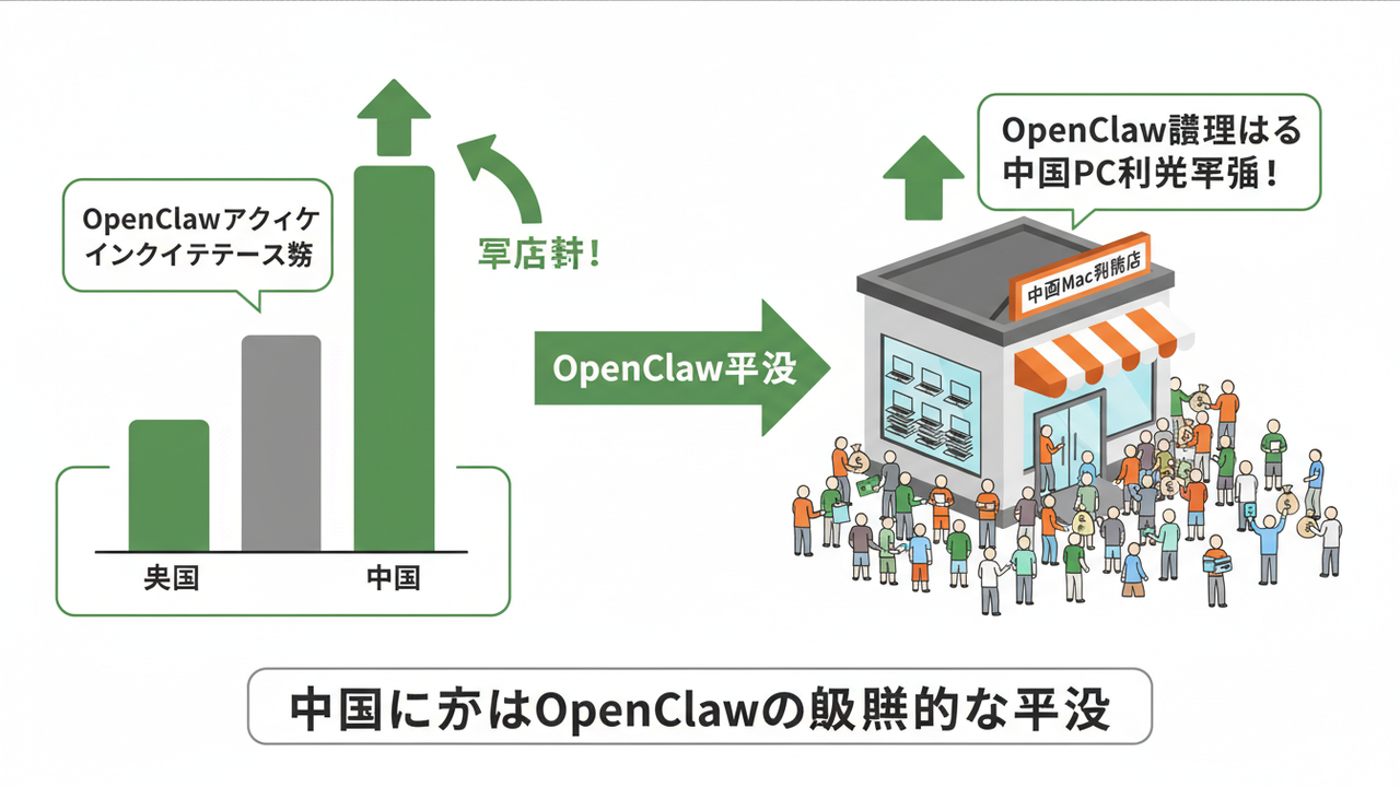 中国におけるOpenClawの急速な普及