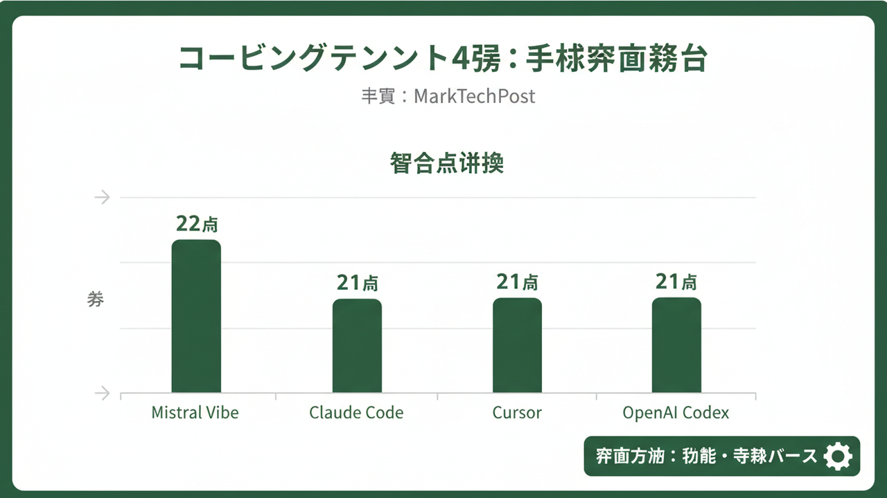 4強ツールの仕様採点結果