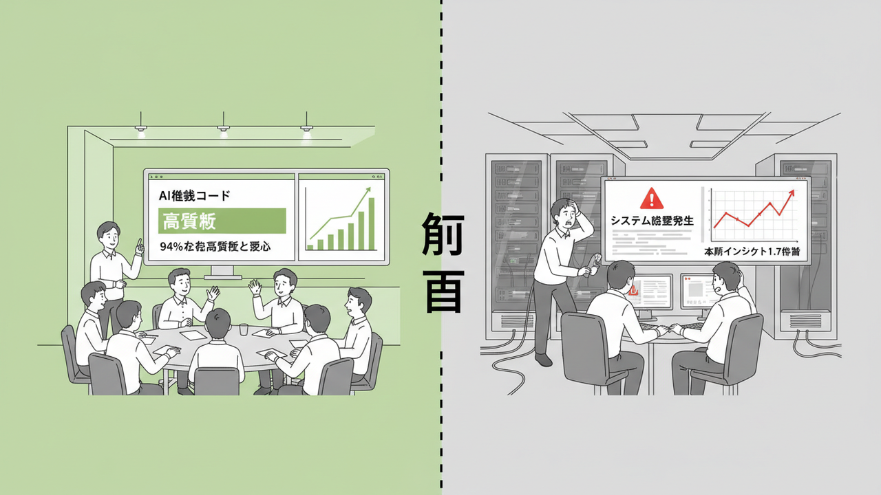 AIコードのレビュー評価と本番環境の矛盾