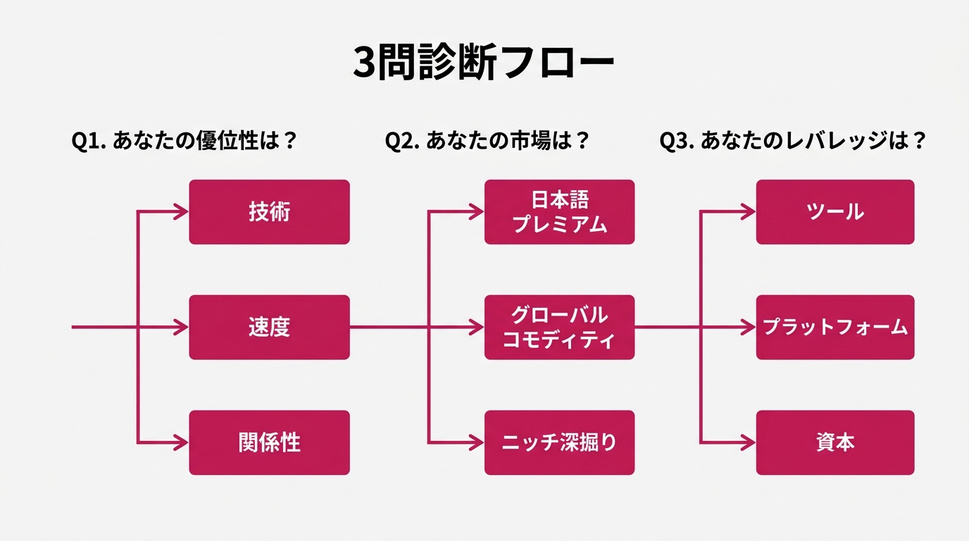 「3問診断フロー」