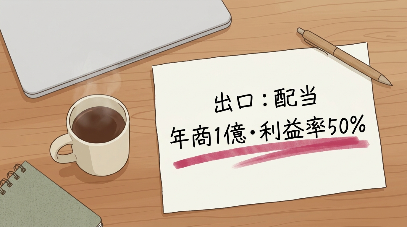 木の机の上に置かれたA5サイズのメモ用紙