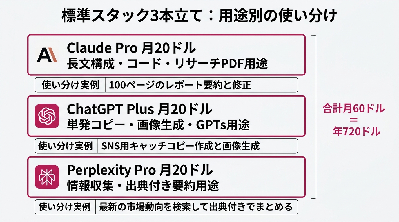縦3段の標準スタック構成図