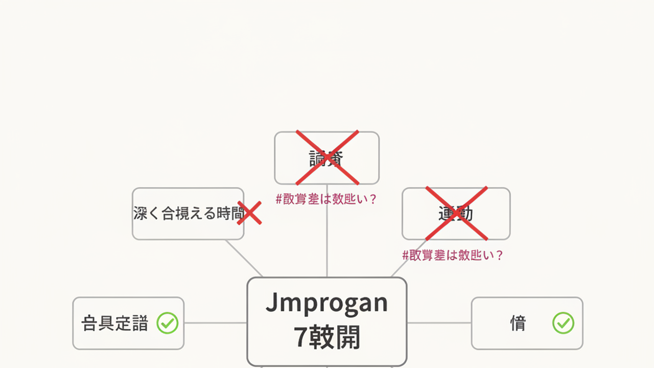 億万長者の7習慣と副業勢のギャップを示す図