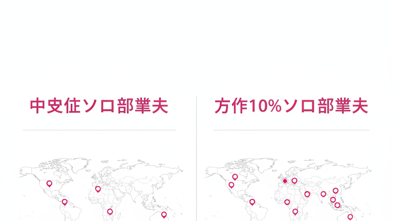 グローバル展開の比較図