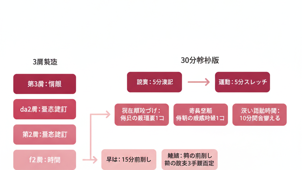 3層構造7習慣の30分最小実装版
