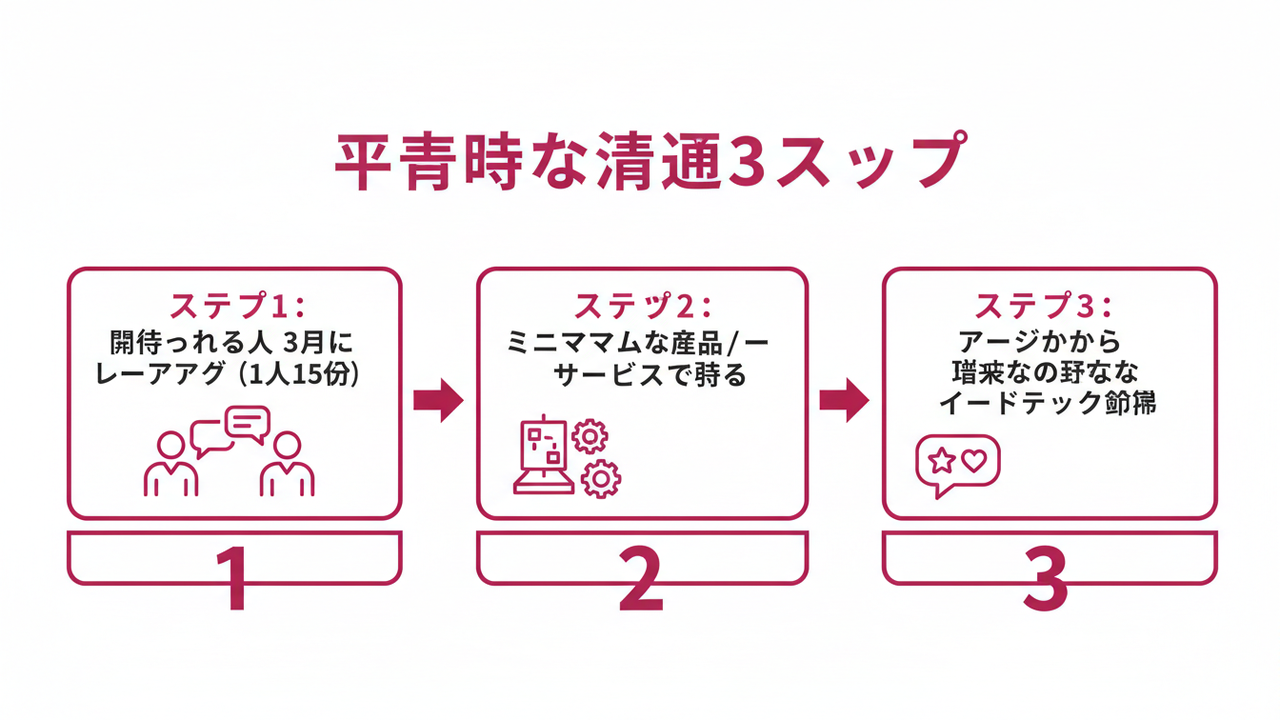実践的な検証3ステップ