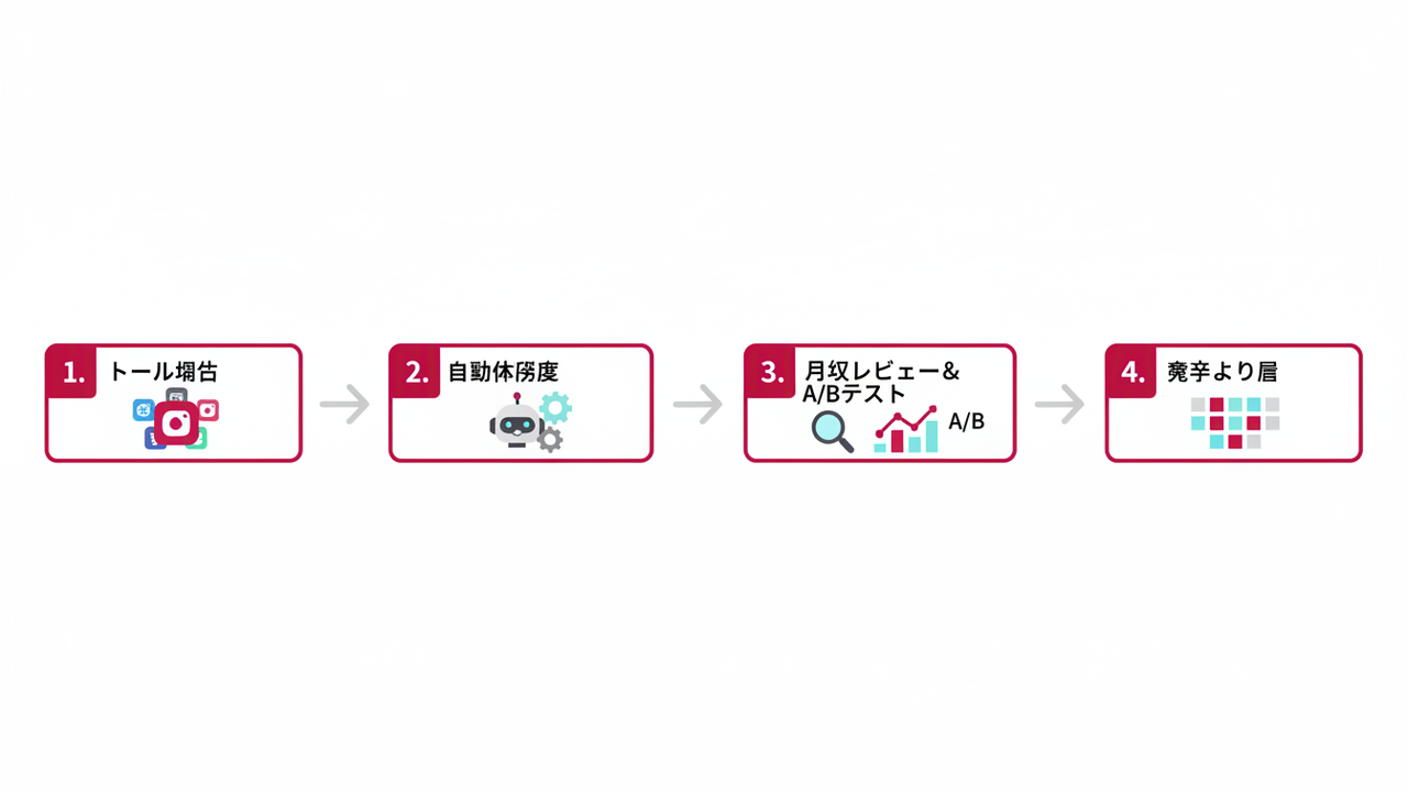 仕組み化の4つの実践ステップ