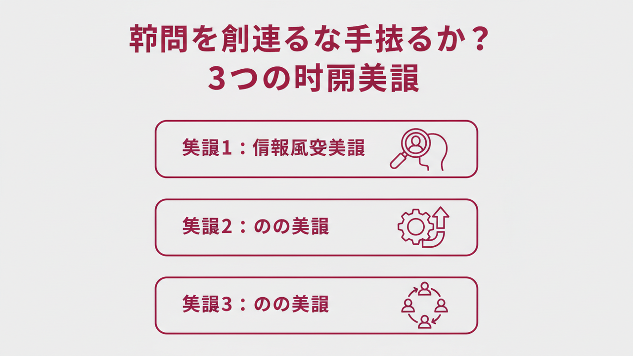 習慣判断の3つの基準