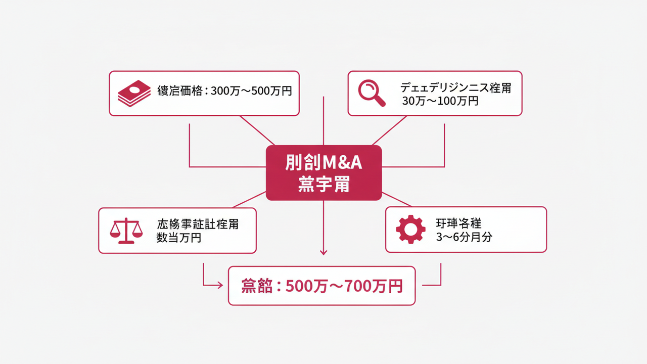 個人M&Aに必要な総費用内訳