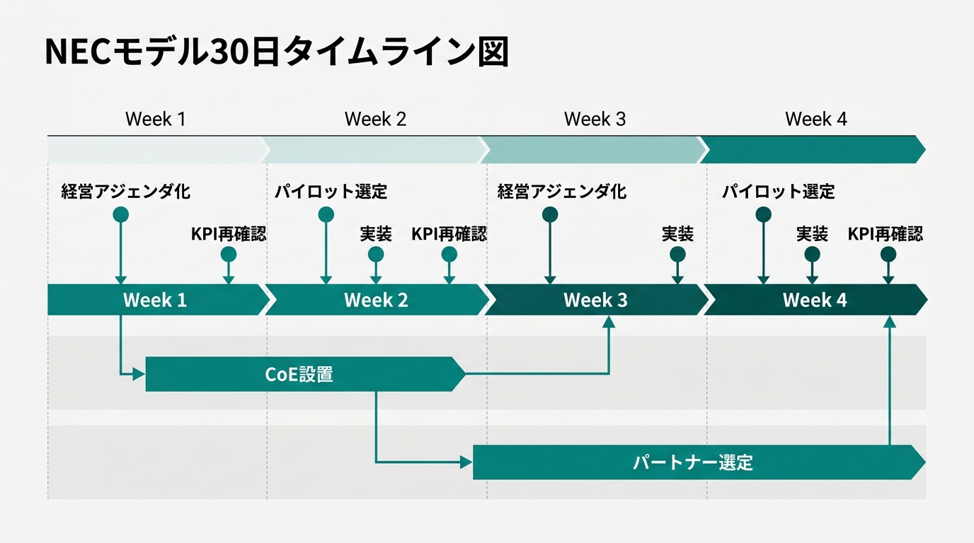 NECモデル30日タイムライン図