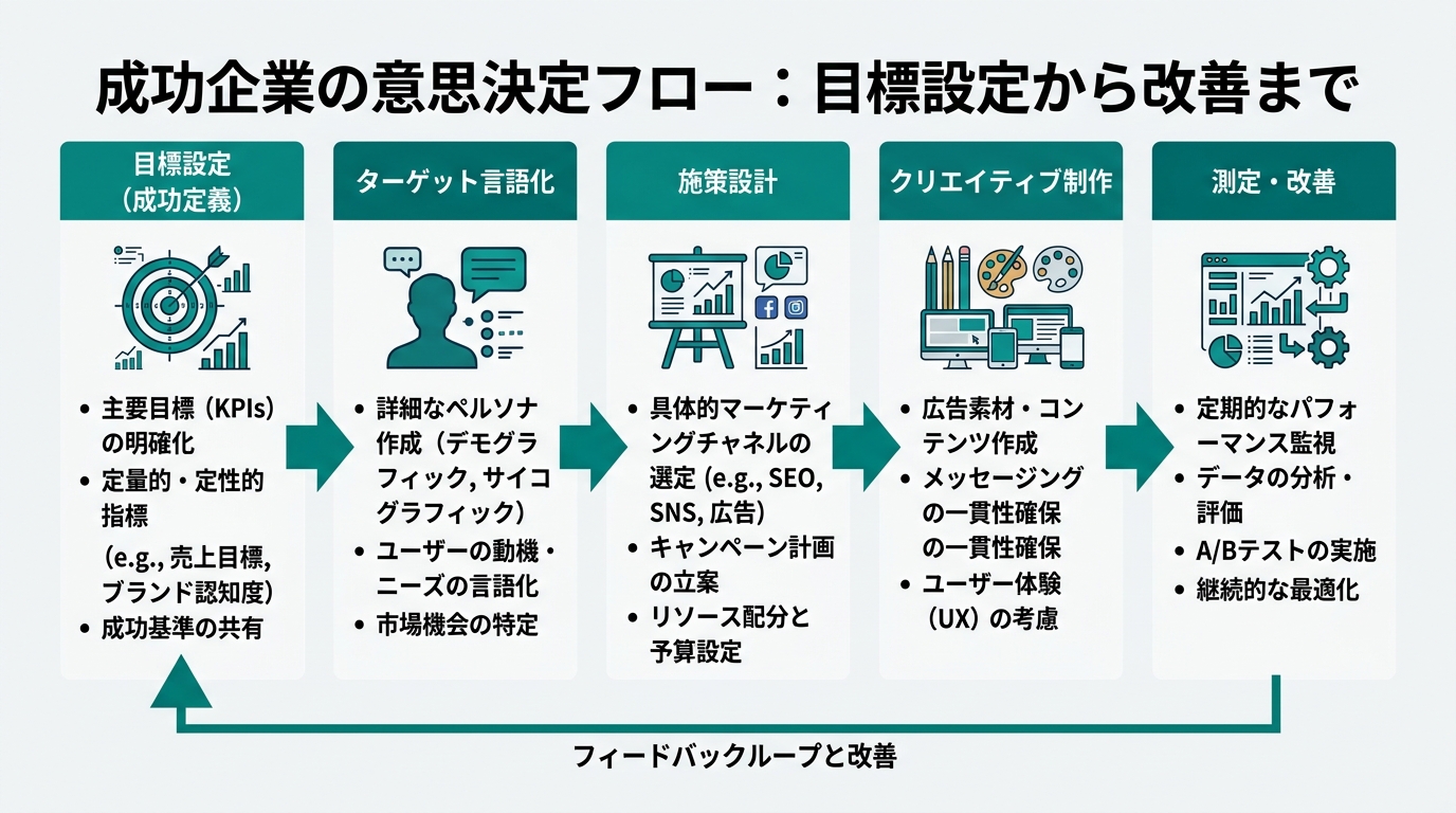 成功企業の意思決定フロー