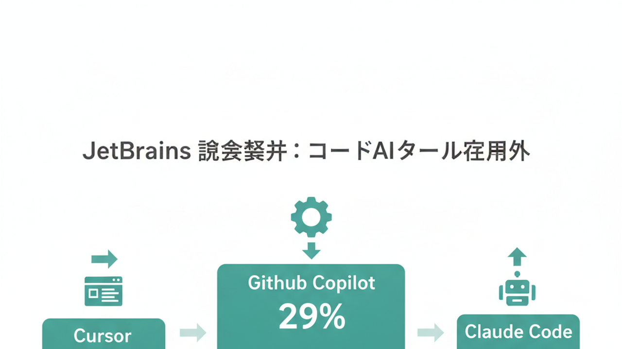 AIコーディングツール採用率比較