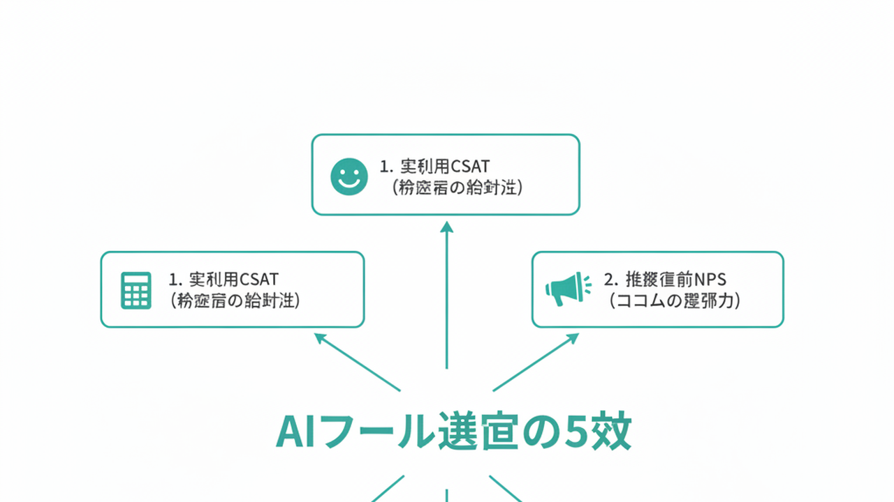 AIツール選定5つの評価軸