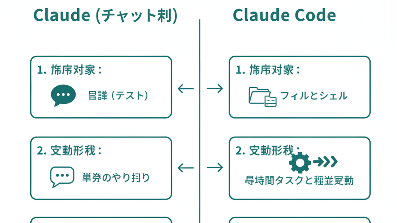 The 3 differences between Claude and Claude Code