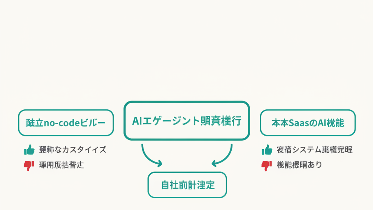 Decision flow for AI agent platform selection