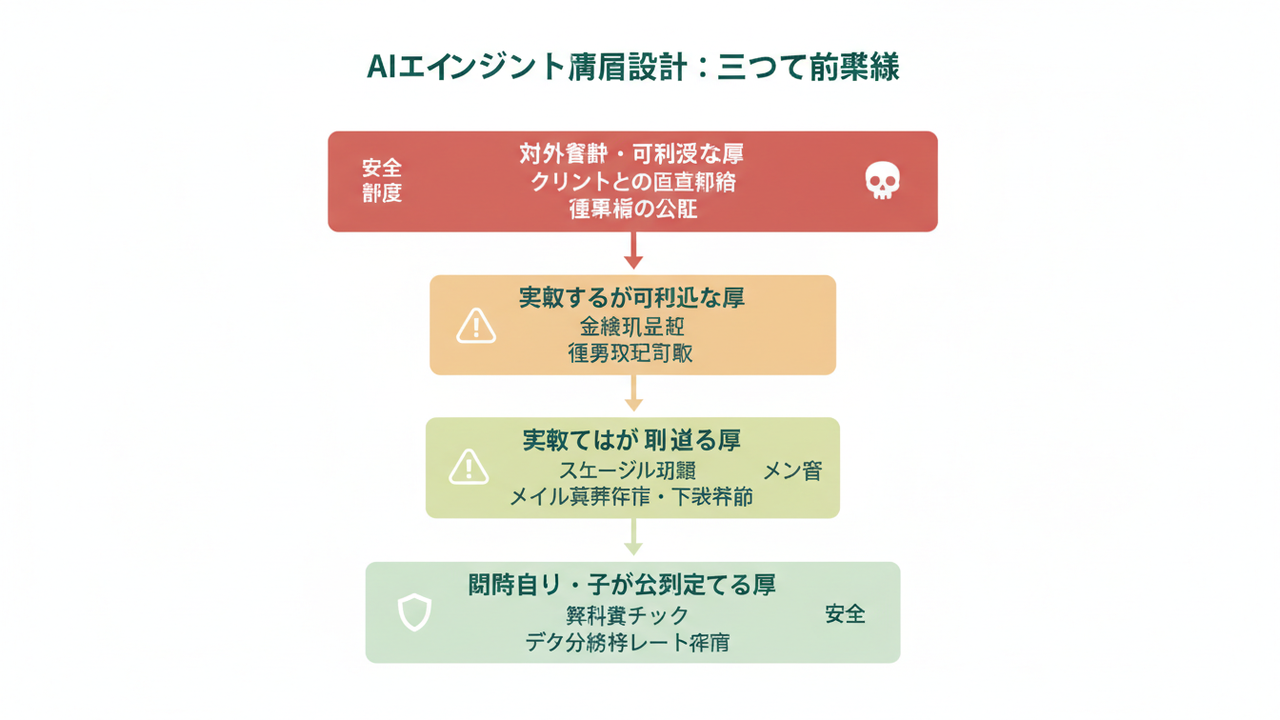 AI権限設計の3つの境界線